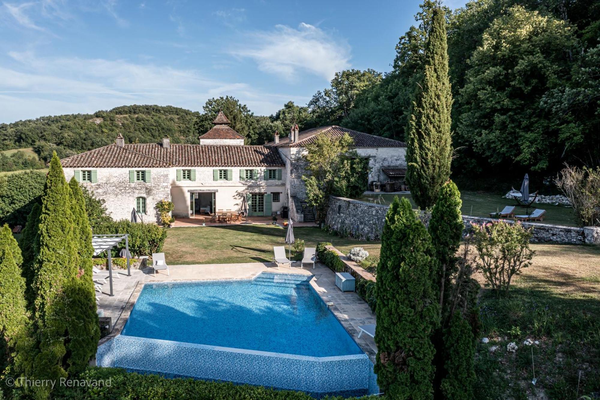 Manoir Le Moulinal47 - Vue Panoramique 호텔 Courbiac 외부 사진